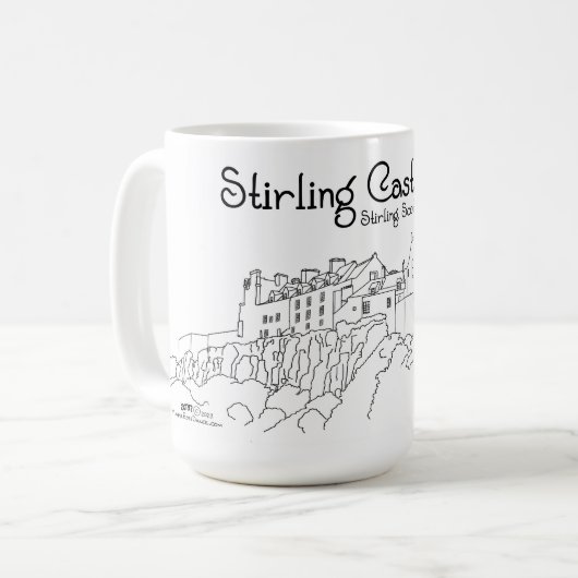 Stirling Castle Scotland Kaffeetasse (Vorderseite Links)
