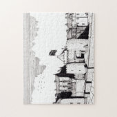 Stirling Castle Scotland Pen Ink Zeichnend Puzzle (Vertikal)