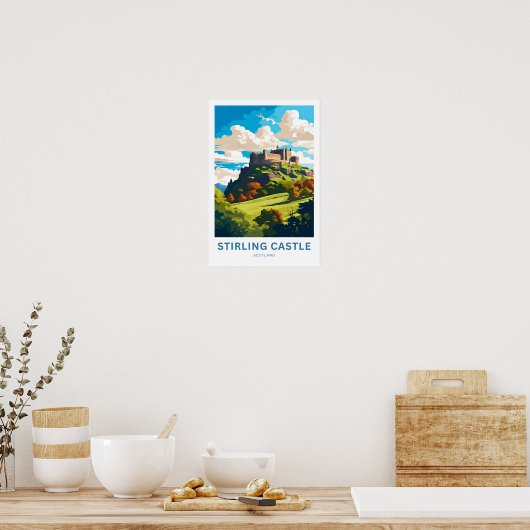 Stirling Castle Scotland Travel Print Poster (Küche)