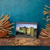 Stirling Castle von Schottland bei Dusk Tabletop Fotoplatte (Seite)