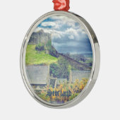 Stirling Castle Walls und Cloudy Skies Scotland Ornament Aus Metall (Links)
