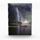 Stirling fällt in Milford Sound - Neuseeland Fotoblock (Vorderseite)