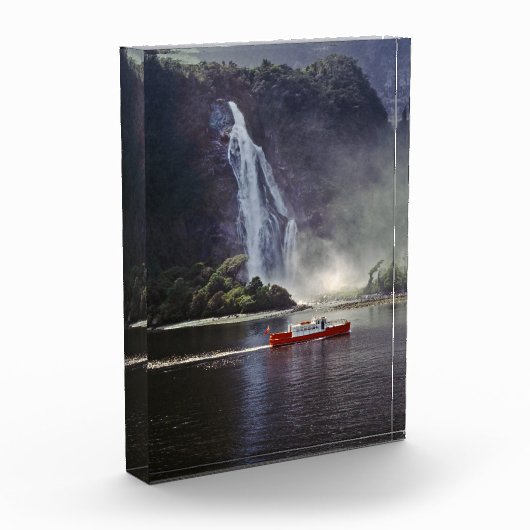 Stirling fällt in Milford Sound - Neuseeland Fotoblock (Links)