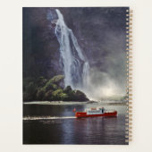 Stirling fällt in Milford Sound - Neuseeland Planer (Rückseite)