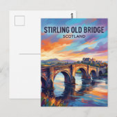 Stirling Old Bridge Schottland Postkarte (Vorne/Hinten)