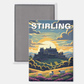 Stirling Scotland Travel Magnet (Vorderseite/Rückseite)