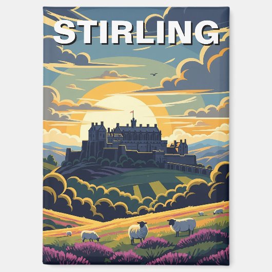 Stirling Scotland Travel Magnet (Vorderseite)