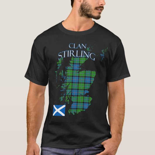 Stirling Scottish Clan Tartan Scotland T-Shirt (Vorderseite)