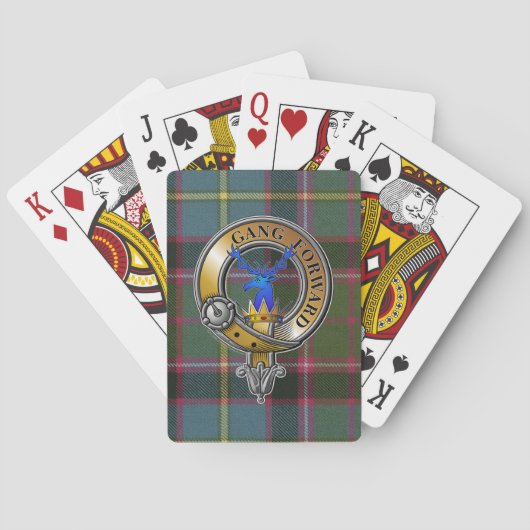 Stirling Tartan & Abzeichen Spielkarten (Rückseite)