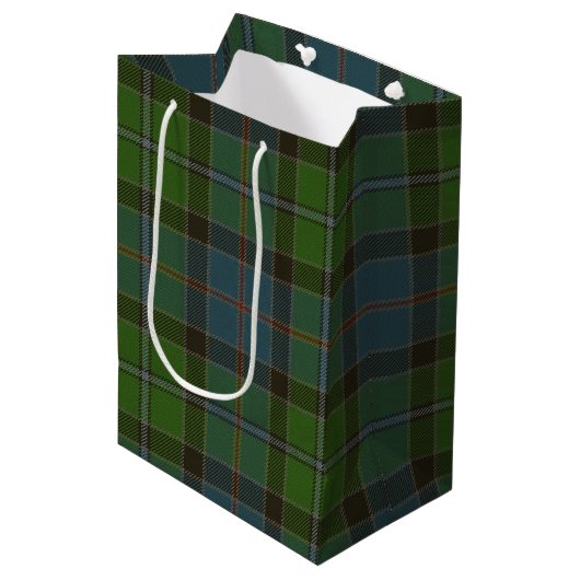 Stirling Tartan Mittlere Geschenktüte (Vorderseite Schrägansicht)