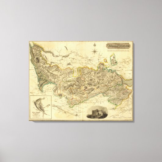 Stirlingshire Leinwanddruck (Vorderseite)