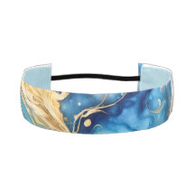 Stirnband mit blauen, weißen oder goldenen Schwüng