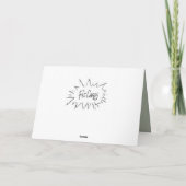 Stirring Mouse Weihnachtskarte Feiertagskarte (Rückseite)