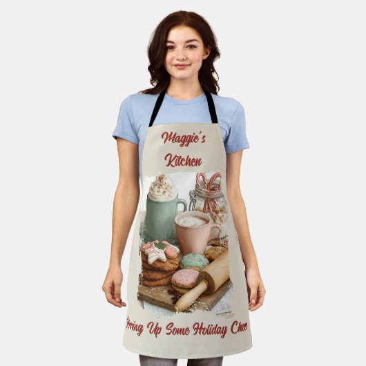 Stirring Up Some Holiday Cheer Christmas Schürze (Getragen)