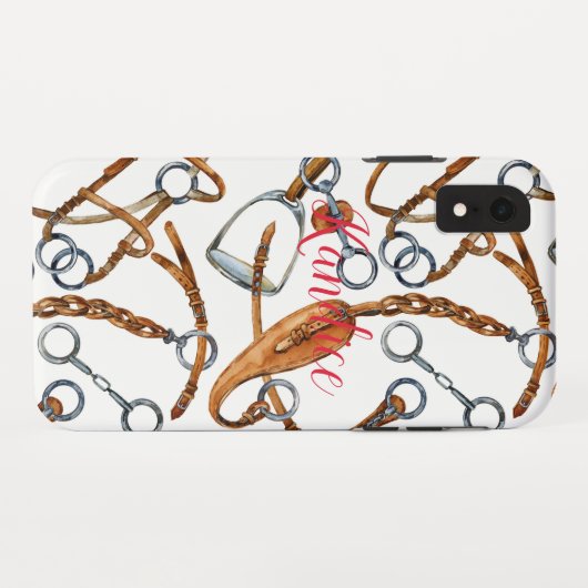 Stirrup Pferd Print Muster Telefongehäuse Case-Mate iPhone Hülle (Rückseite (Horizontal))