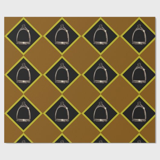 stirrups in diamonds geschenkpapier (Flach)