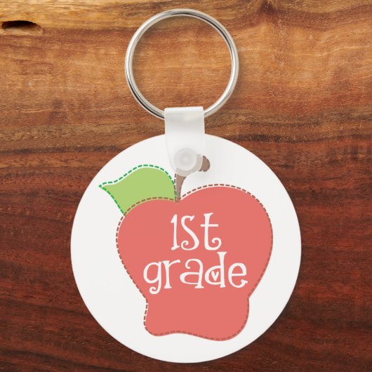 Stitch Apple 1. Klasse Schlüsselanhänger (Vorderseite)