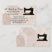 Stitch in Zeitnähungsänderungen Reparatur Unterneh Visitenkarte (Vorne/Hinten)