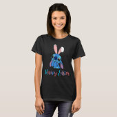 Stitch mit Ostern Bunny Happy Oster T-Shirt (Vorne ganz)