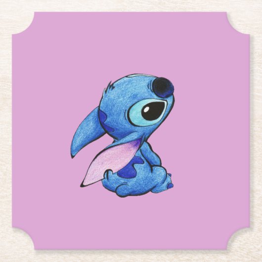 Stitch Paper Coaster Untersetzer (Vorderseite)