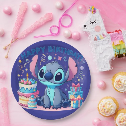 Stitch Party Pappteller (Party)