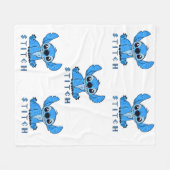 Stitch Polynesisch Fleecedecke (Vorderseite (Horizontal))
