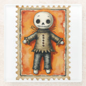 Stitch & Shadow Halloween Glasuntersetzer (Vorderseite)