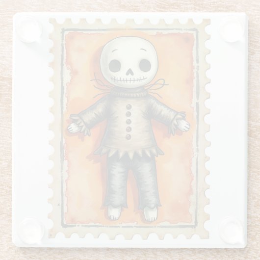 Stitch & Shadow Halloween Glasuntersetzer (Rückseite)