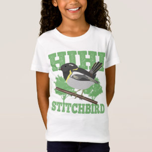 Stitchbird Hihi New Zealand Bird T-Shirt