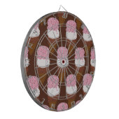 Stitched-Neapolitan-Ice-Cream-Cones-2-DART-BOARD Dartscheibe (Vorderseite Links)
