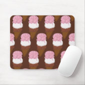 Stitched-Neapolitan-Ice-Cream-Cones-2-MOUSEPAD Mousepad (Mit Mouse)