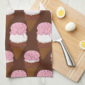 Stitched-Neapolitan-Ice-Cream-Cones-2-TOWEL Geschirrtuch (Viertel Falte)