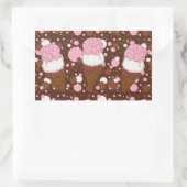 Stitched Neapolitan Ice Cream Trio 2-Rect Stickers (Tasche)