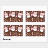Stitched Neapolitan Ice Cream Trio 3-Rect Stickers (Blatt)