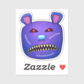 Stitched Nightmare Bear Aufkleber (Blatt)