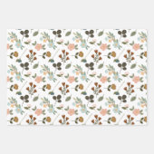 Stitches floral geschenkpapier set (Vorderseite)