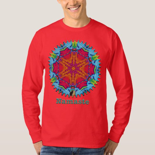 Stitches Namaste Kaleidoskop-T - Shirt (Vorderseite)