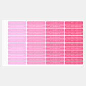 Stitches Pretty Pink Girls Waterproof Name Label Etiketten (Blatt)