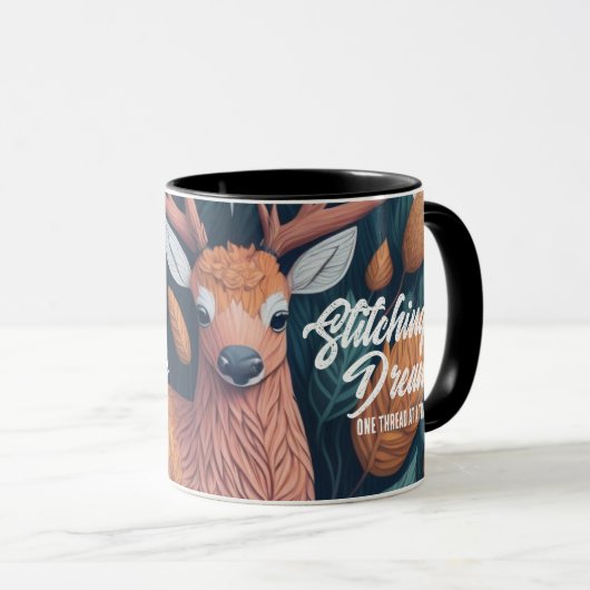 Stitching Dreams - Wildvögel Blume Tasse (VorderseiteRechts)