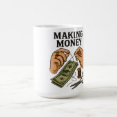 Stitching Money - Handmade Fortune Art Kaffeetasse (Mittel)
