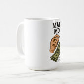 Stitching Money - Handmade Fortune Art Kaffeetasse (Vorderseite Links)