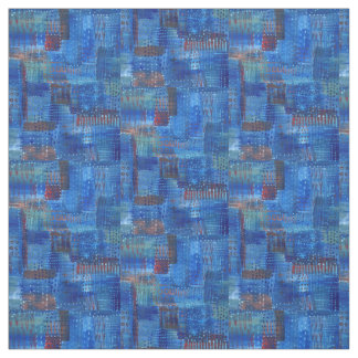 Stitching Patchwork Blue Indigo Stoff