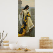 Stitching the Standard von Edmund Leighton, c. 191 Poster (Küche)