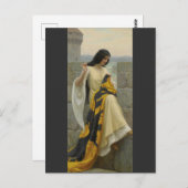 Stitching the Standard von Edmund Leighton, c. 191 Postkarte (Vorne/Hinten)