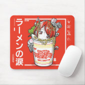 Stitchmind Ramen Tears Noodle Anime Girl mousepad (Mit Mouse)