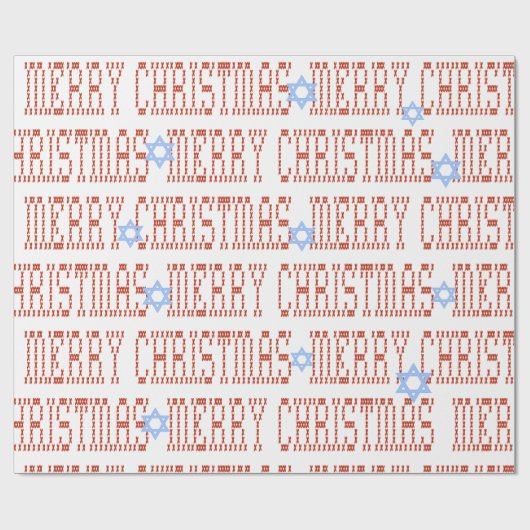 Stitchwork Chrismukkah Geschenkwrap Geschenkpapier (Flach)