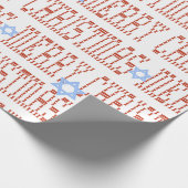 Stitchwork Chrismukkah Geschenkwrap Geschenkpapier (Ecke)