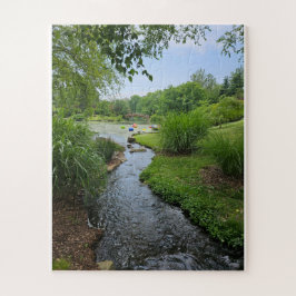 STL Botanischer Garten Bach Puzzle, 110 Stück Puzzle