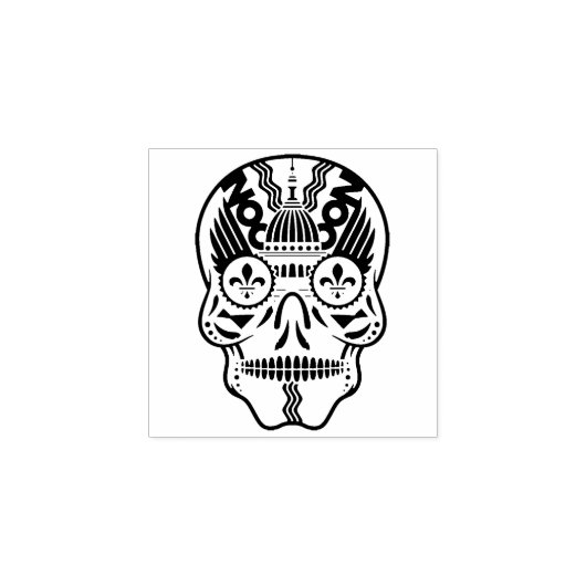 StL SkuLL Briefmarke Gummistempel (Prägung)