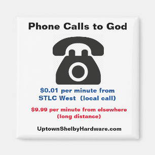 STLC West Phone ruft Gott lustigen Magneten an Magnet